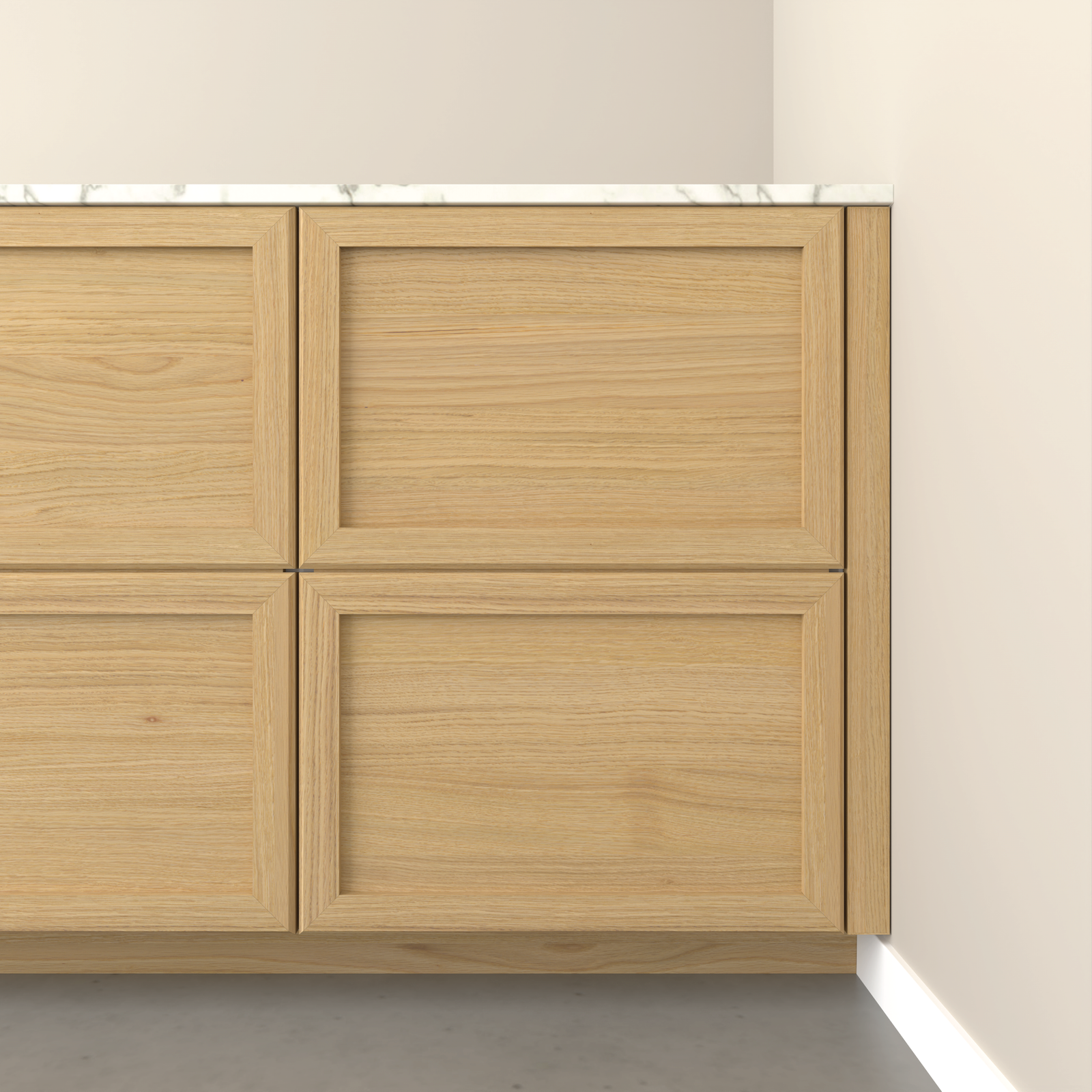 Aðfellilisti fyrir neðri skápa