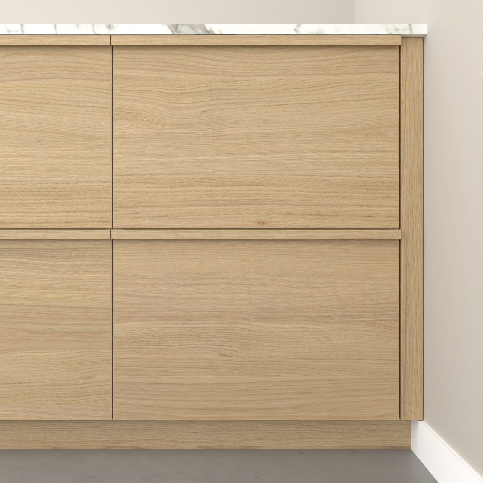 Aðfellilisti fyrir neðri skápa